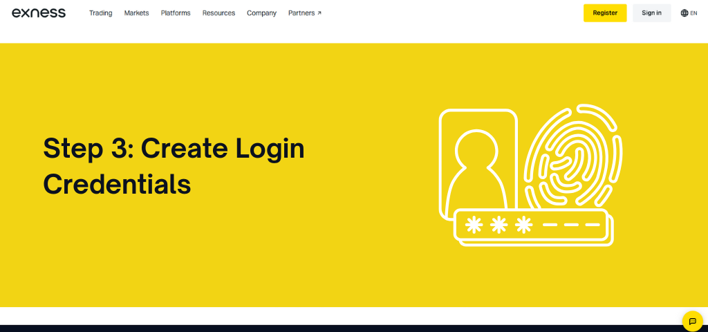 How Can You Open an Exness Trading Account in Ghana step 3