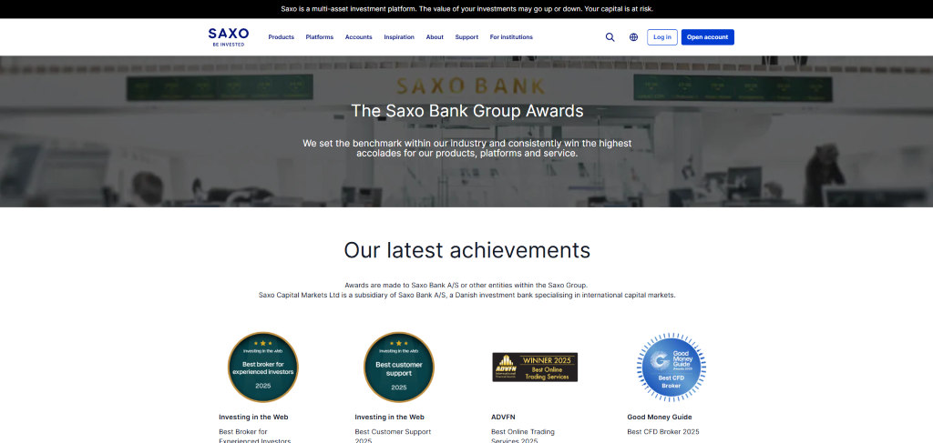 Saxo Bank Review