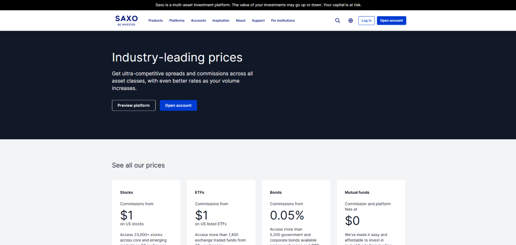 Saxo Bank Review