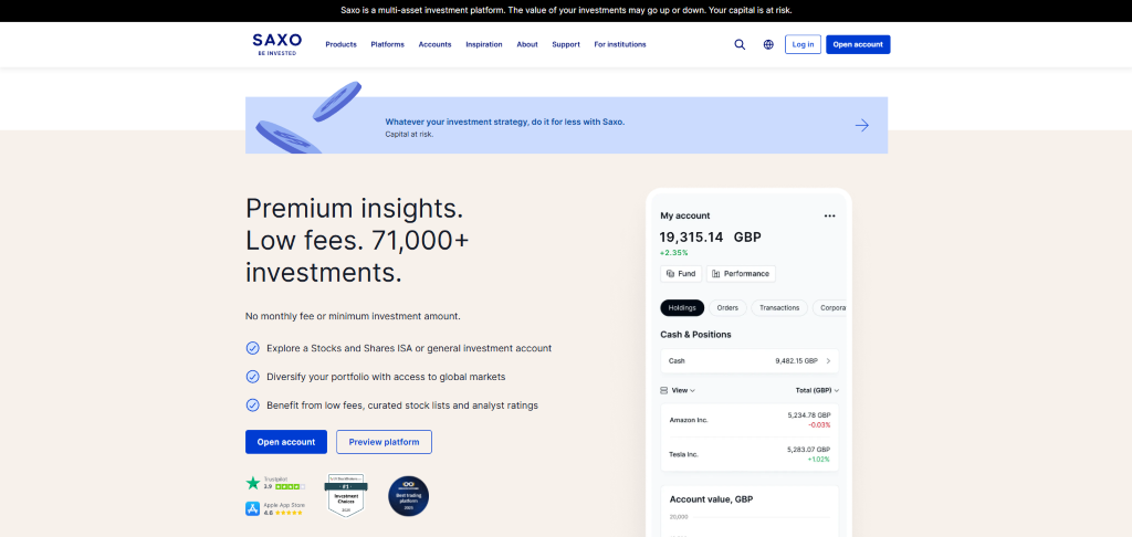 Saxo Bank Review