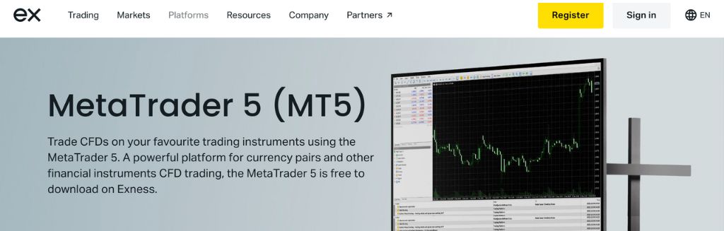 Exness MetaTrader 5 Broker