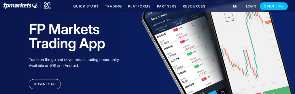 FP Markets Forex Trading Apps