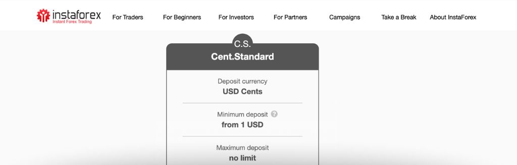 7 Best Cent Account Forex Brokers InstaForex Cent Account