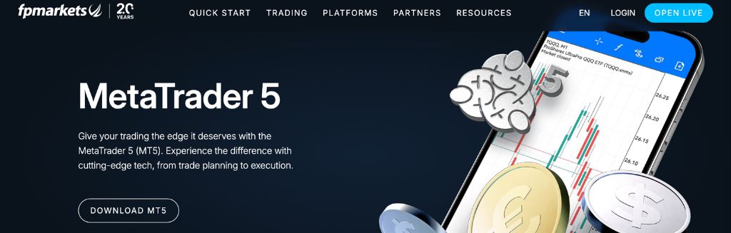 FP Markets MetaTrader 5 Broker